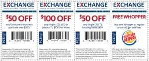 AAFES Printable Coupon