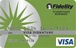 Fidelity Investment Rewards Signature Visa Card.