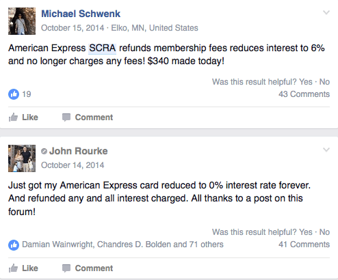 Michael Schwenk and John Rourke share their experience with American Express and having fees waived under the SCRA and MLA.