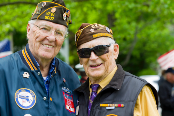 Veterans stand together